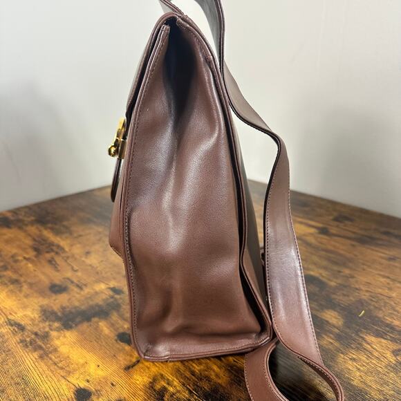 Vintage Chloe Brown Leather Sling Bag Backpack Authentic - Picture 16 of 16